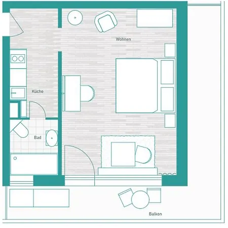 Livingroom Mathildenhoehe 4*