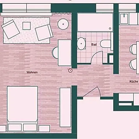 Livingroom Mathildenhoehe 아파트호텔
