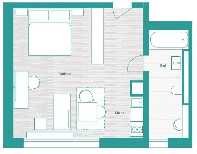 Livingroom Mathildenhoehe ダルムシュタット